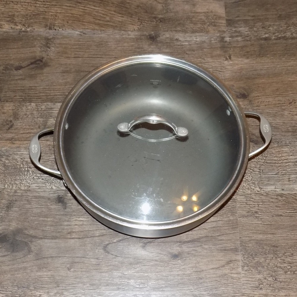 Calphalon 12 Inch Everyday Pan Nonstick Hard Anodized Grey Good With Lid